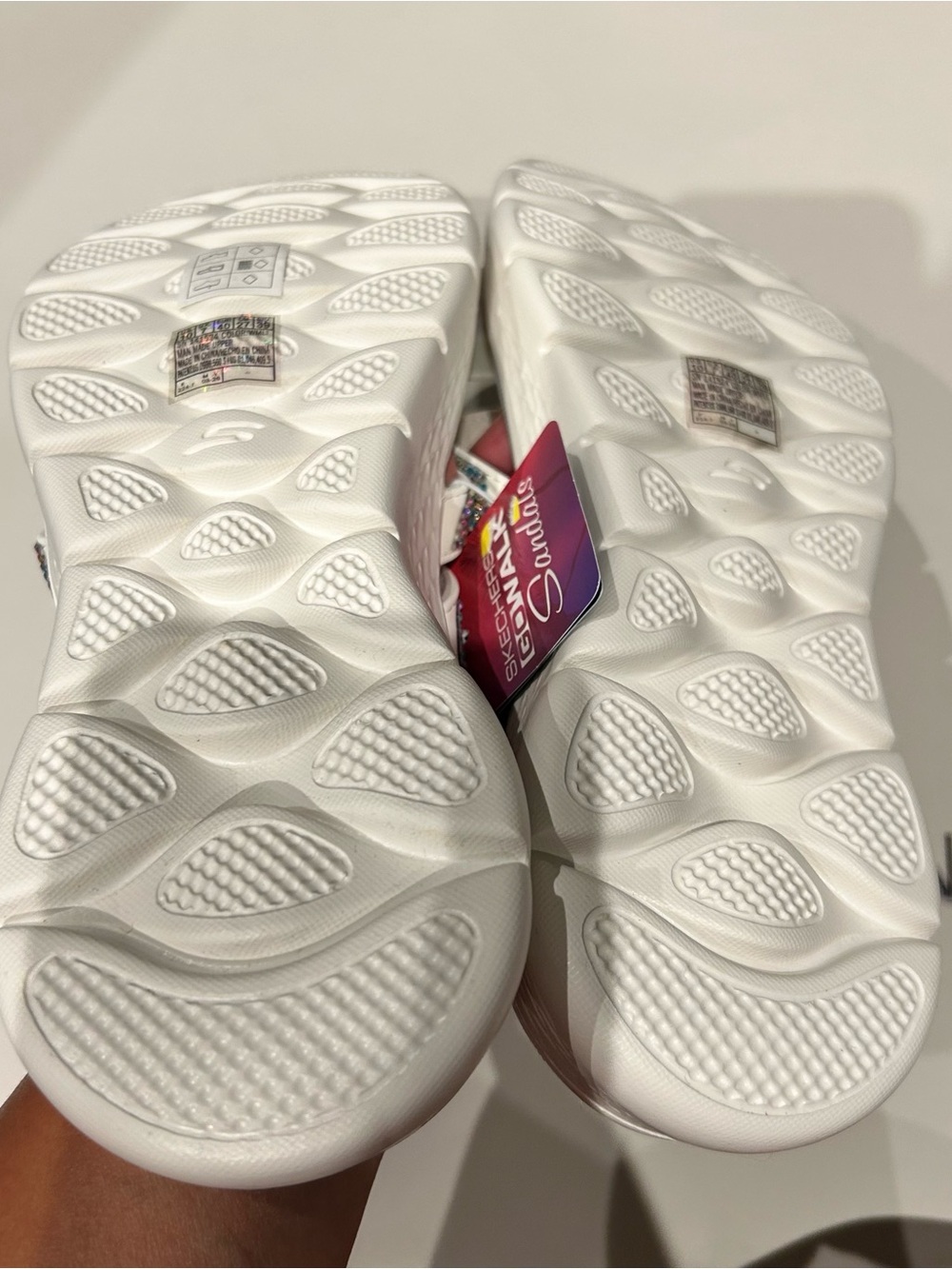 Skechers women’s goga mat cushioned walk multi colors rhinestones sandals 10 - Picture 3 of 5